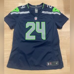 Women’s NFL Seahawks Jersey, Size L - #24 Marshawn Lynch Official